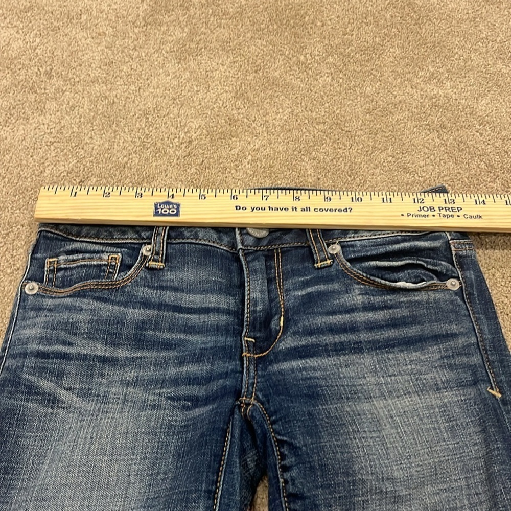 American Eagle outfitters super stretch skinny jeans 0 short . - Picture 3 of 9